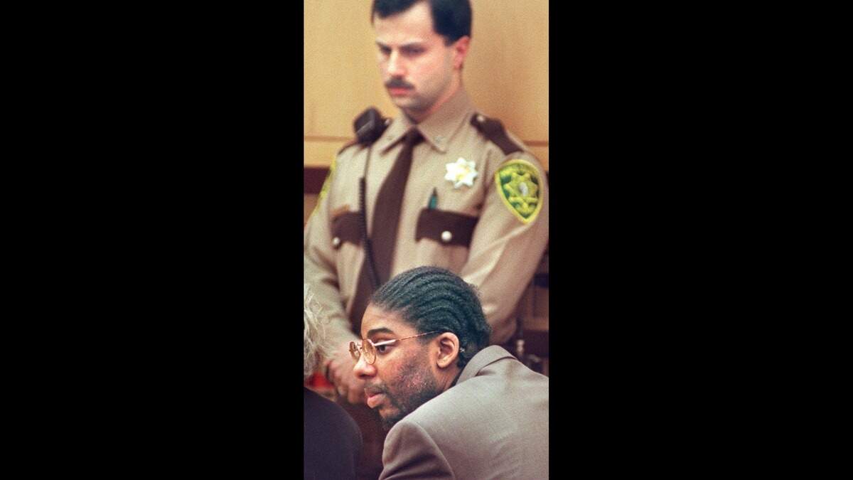 David Derahn Lewis is pictured on Thursday, Dec. 10, 1998, during his trial for the murder and rape of 12-year-old Cassandra Sue Werndli.