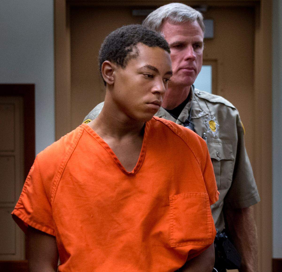 Jeremy Bennett, 17, appears for arraignment in Pierce County Superior Court on Friday, September 27, 2013. Bennett, now 26, was released for about a day this week due to a mix-up regarding his re-sentencing.