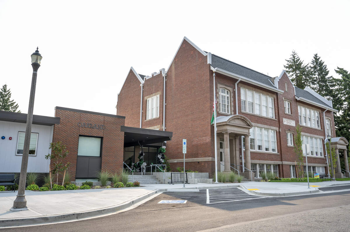 Newly renovated Oakland Secondary School is pictured on Thursday, Sept. 4, 2025, in Tacoma, Wash.