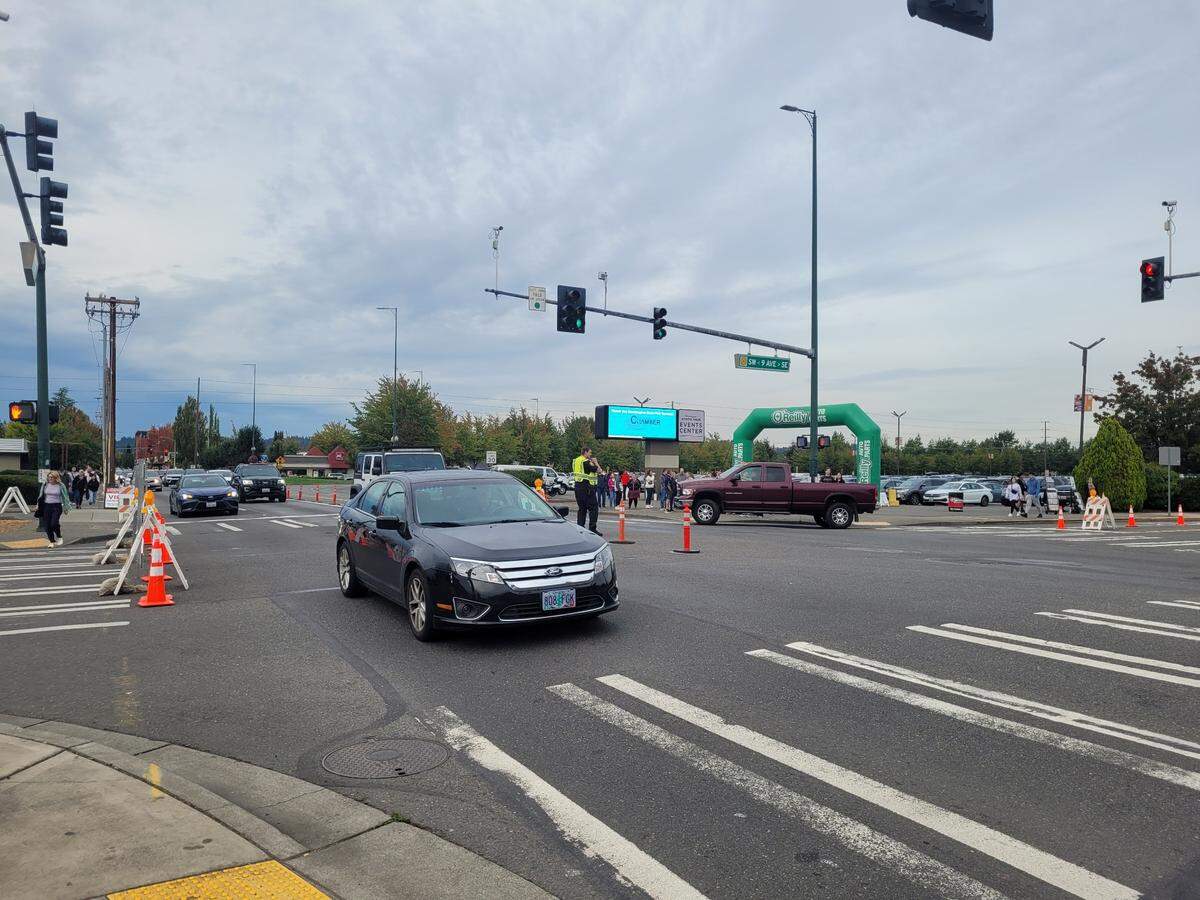 Meridian Avenue and Ninth Avenue Southeast is one of the busy intersections near the 2024 Washington State Fair.