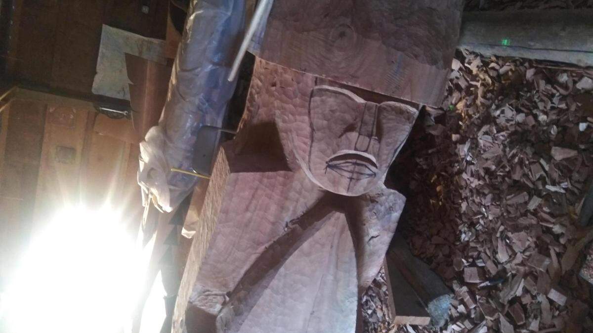 A Native American sculpture to commemorate the indigenous people of Gig Harbor is taking shape in artist Guy Capoeman’s Quinault workshop. It’s called ‘Our Fisherman, Our Guardian,’ and will be installed at Austin Estuary Park.