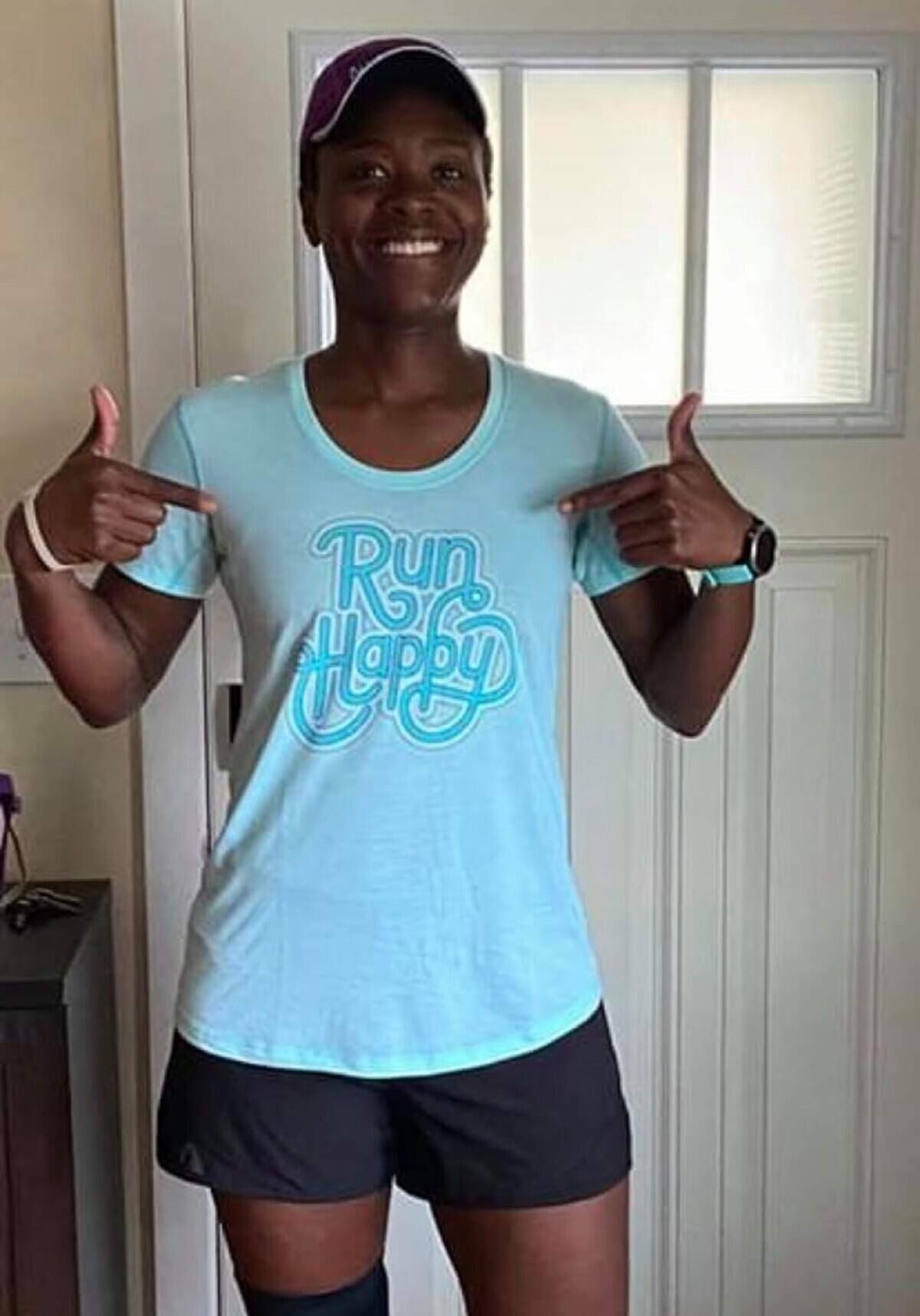 Rachel Atkins, of Renton, ran a solo marathon May 3, 2020.