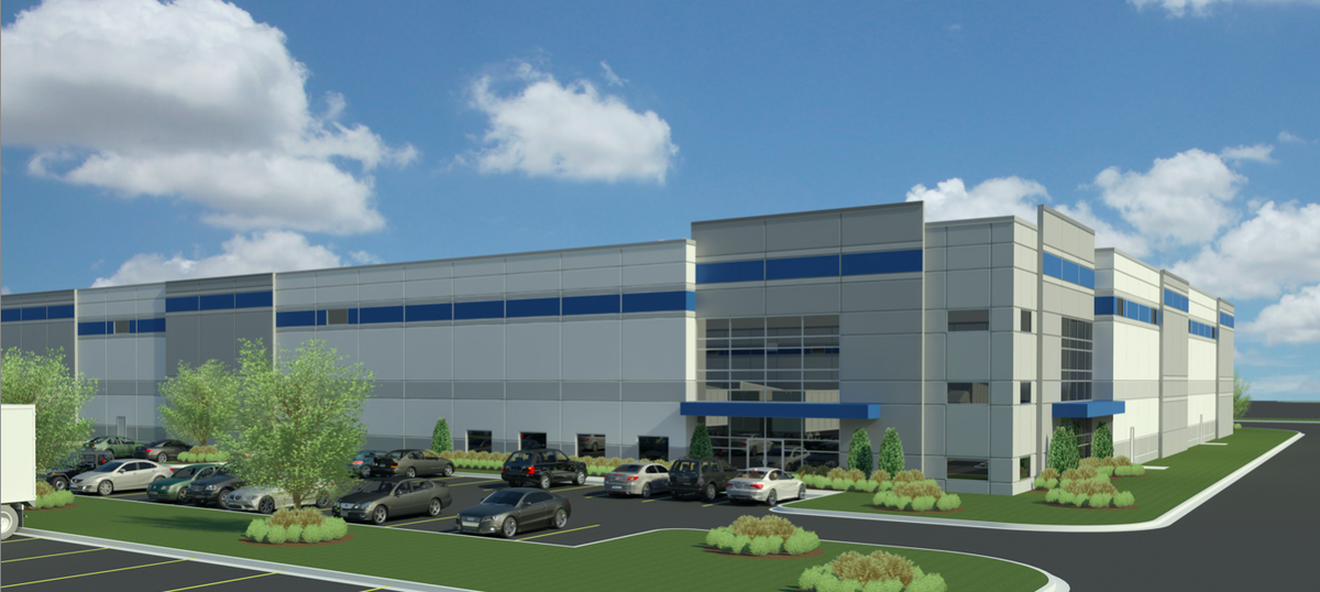A rendering representing new industrial sites proposed at two Tacoma locations by Bridge Industrial.