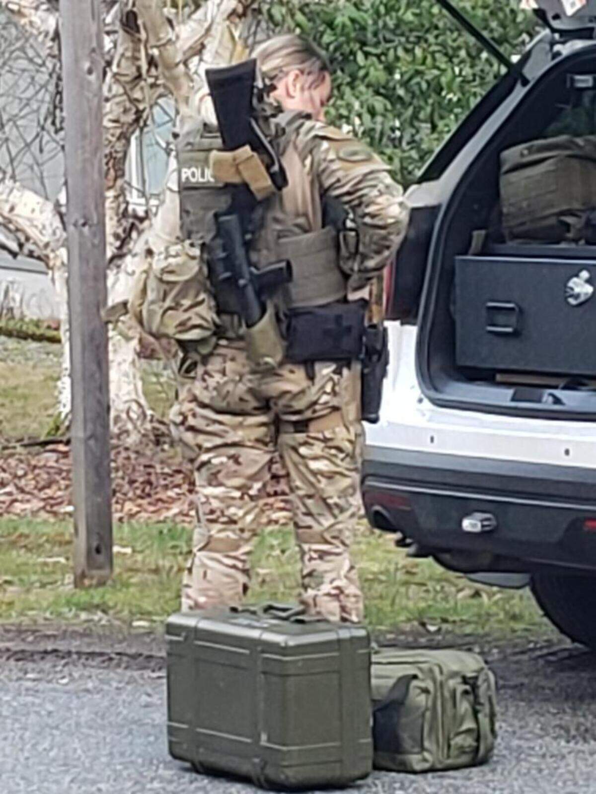 Pierce County sheriff’s deputies were on the scene of a standoff on Key Peninsula on Wednesday.