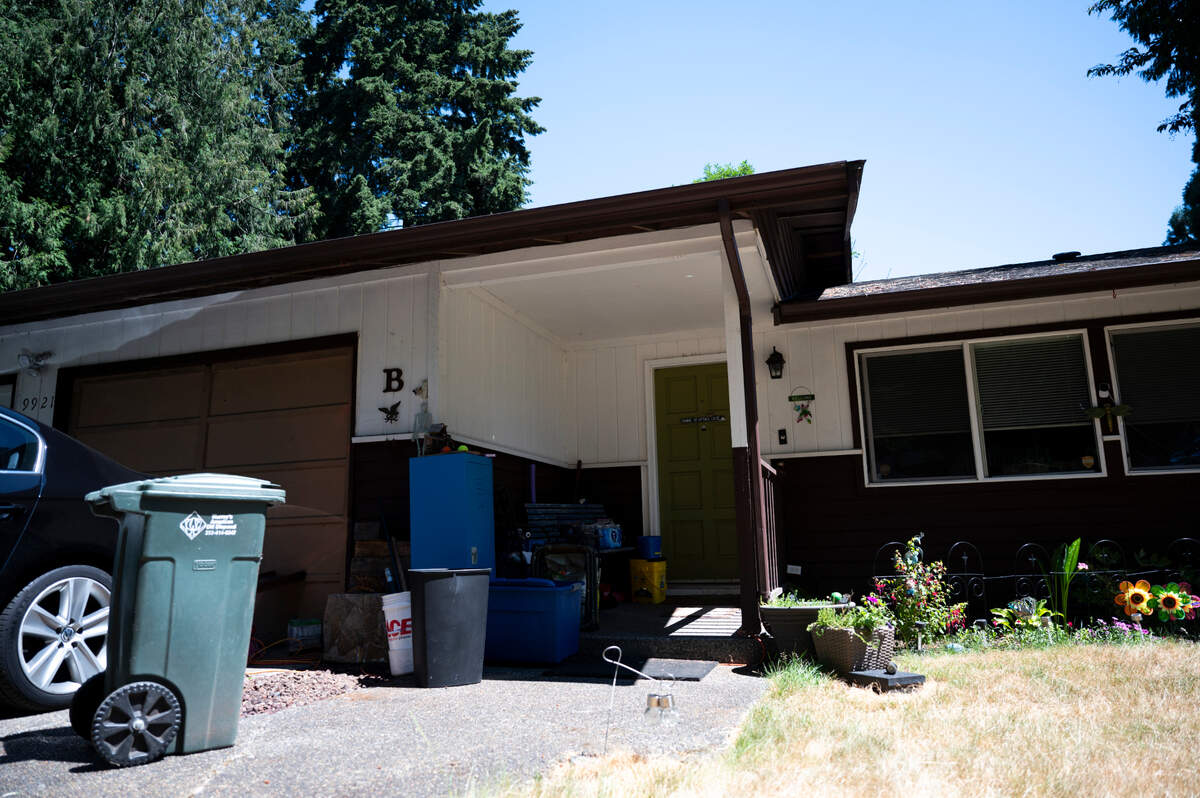 Betty Halbert’s rental home, on Tuesday, July 23, 2024, in Puyallup. Halbert said she became the target of repeated harassment after her new landlord took over the property.