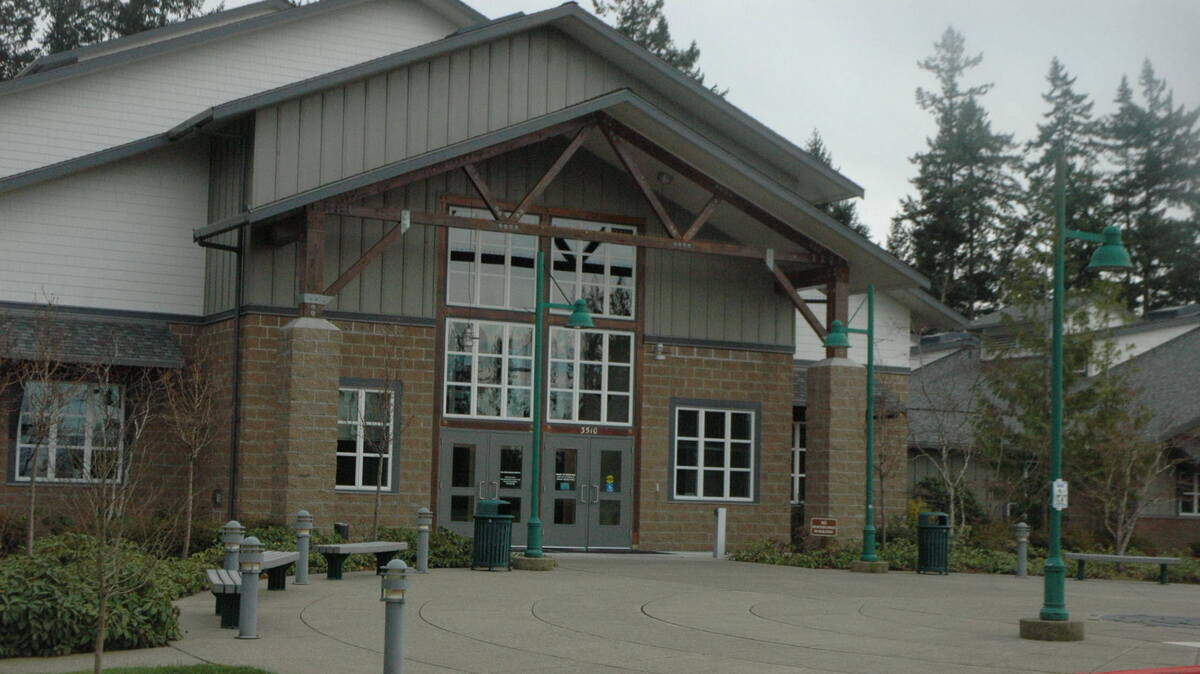 Gig Harbor’s Civic Center is closed to the public during the coronavirus emergency. The City Council and many other meetings are being held remotely.