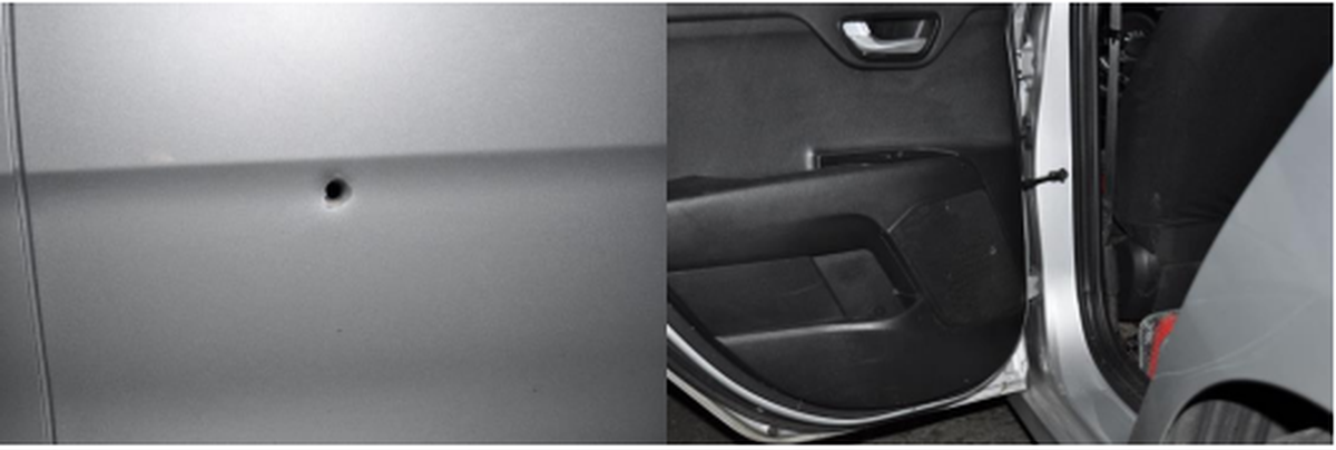 The Washington State Patrol is seeking help from the public to identify a suspect in a road rage incident that ended in gunfire June 25 on Interstate 5 in Lakewood. A Kia sedan was shot in its rear, driver’s-side door.