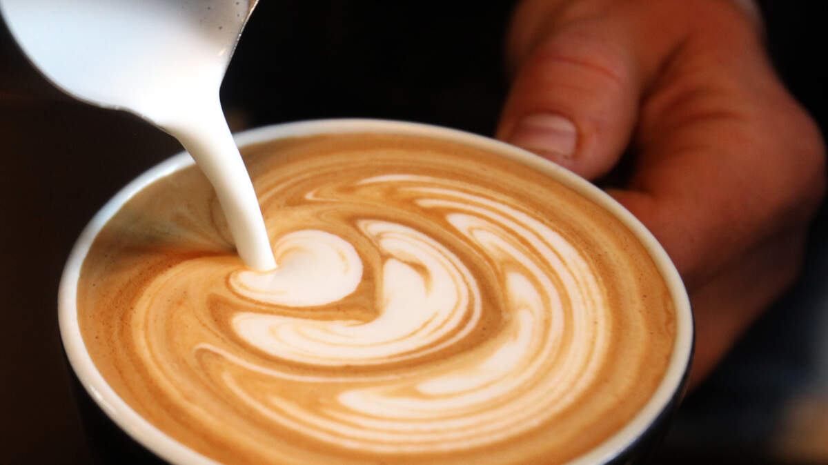 Olympia Coffee Roasting Co. co-owner Sam Schroeder turns fine coffee into art at the downtown Olympia location.
