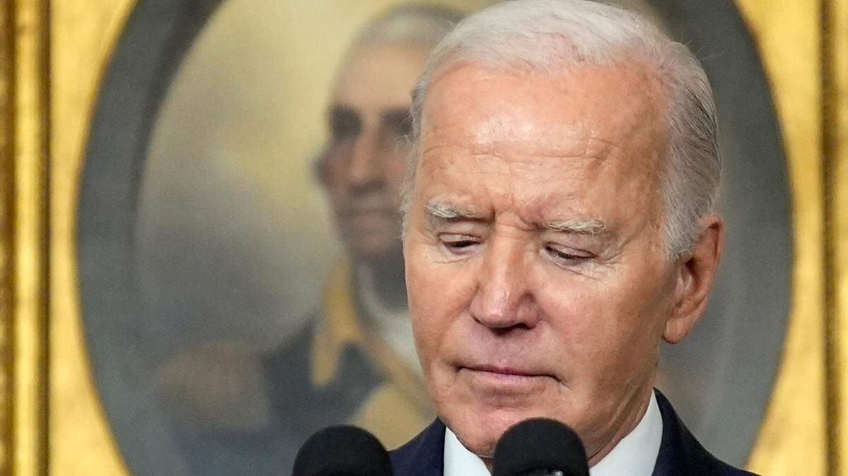 President Joe Biden speaks in the Diplomatic Reception Room of the White House, Thursday, Feb. 8, 2024, in Washington. (AP Photo/Evan Vucci)