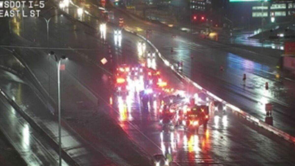A woman was killed in a crash Thursday, Nov. 25, 2021, on Interstate 5 in Tacoma.