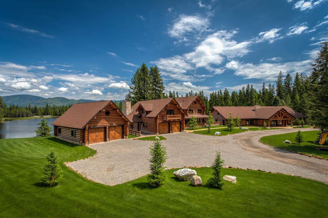 The Buck Quarter Ranch’s main home on a lake.