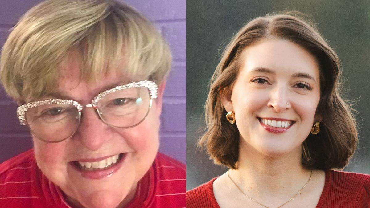 Jeni Woock (left) and Emily Stone (right) are running for Gig Harbor City Council Position 3 in the Nov. 4, 2025 election.