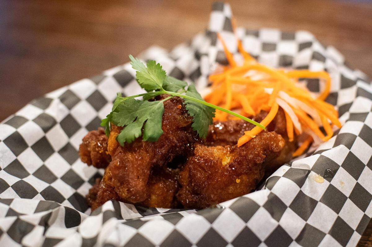 An order of the chicken wings with fish sauce at i5 Pho in Tacoma on Friday, Feb. 5, 2021.