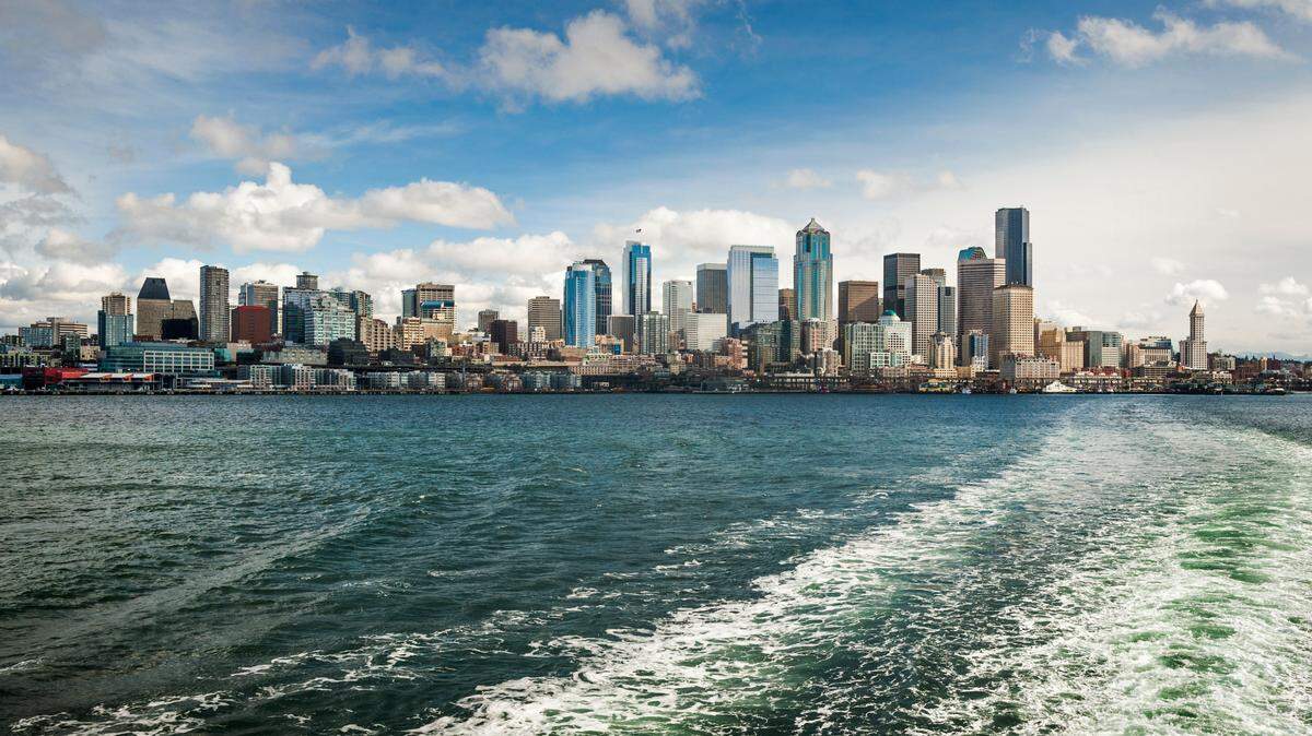 A view of Seattle from Puget Sound.