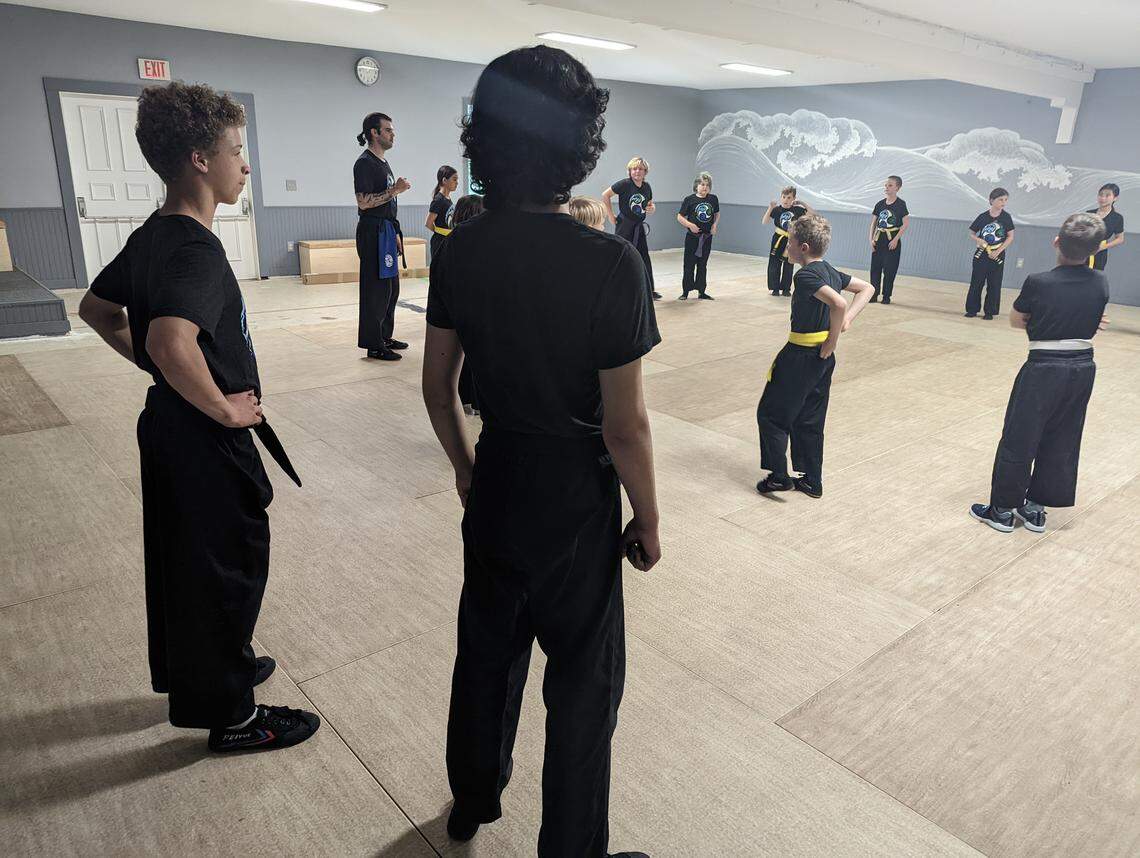 Students at Warrior Life Martial Arts in Gig Harbor, Wash.