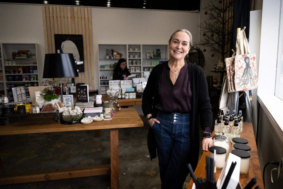 Owner Tiffany Brooks poses for a portrait at Curated on Nov. 14 in Gig Harbor.