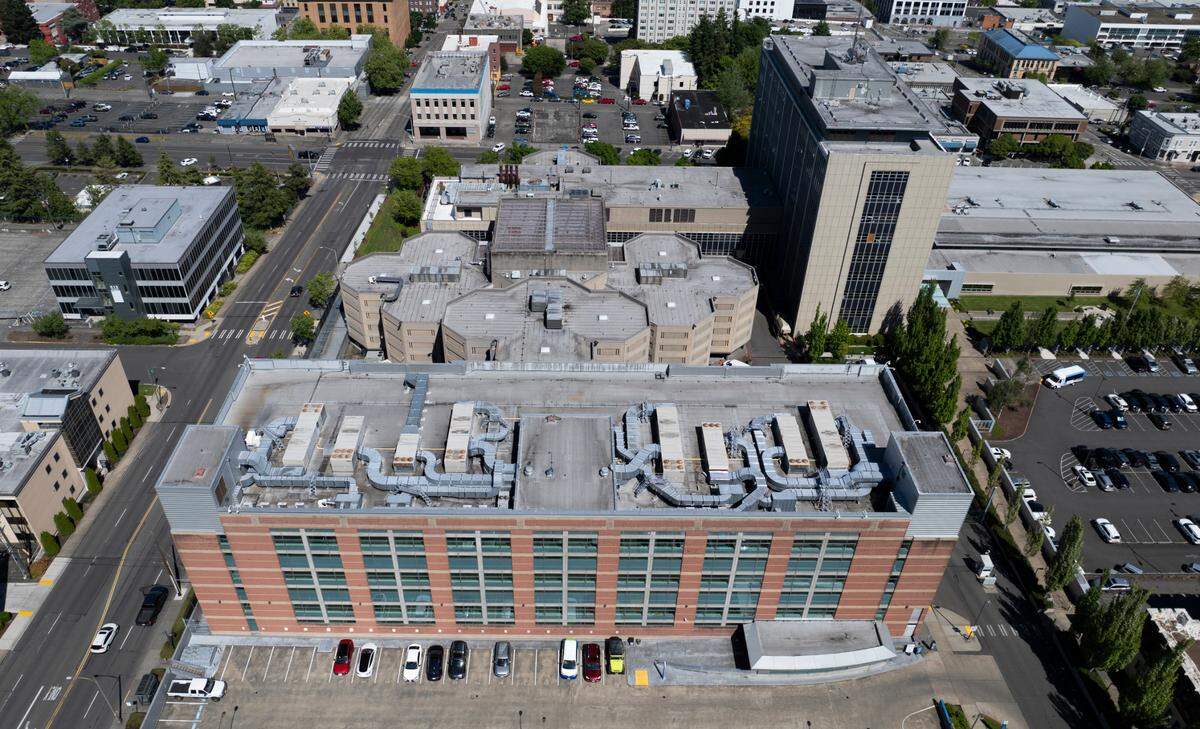 Pierce County Corrections new jail building, on Wednesday, May 28, 2025, in Tacoma, Wash.