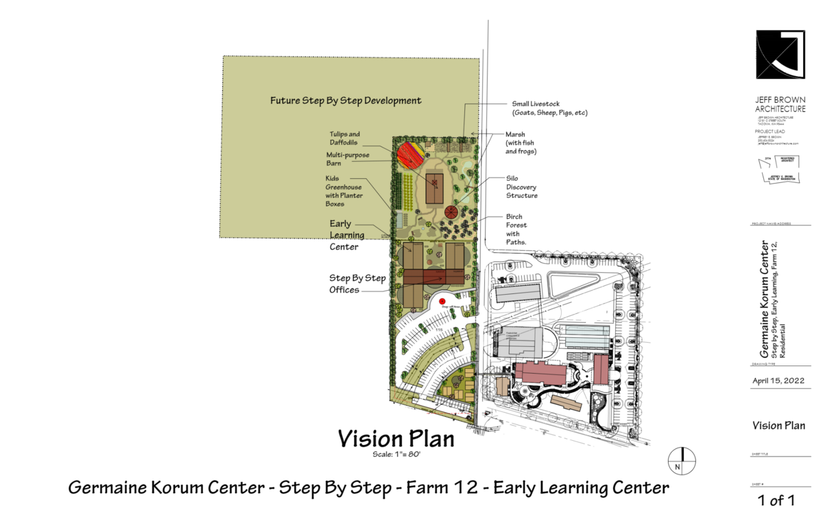 Farm 12’s early learning center will have a mixture of indoor and outdoor amenities. The hope is to finish construction by summer 2024 so it can be open for the fall 2024 school year.