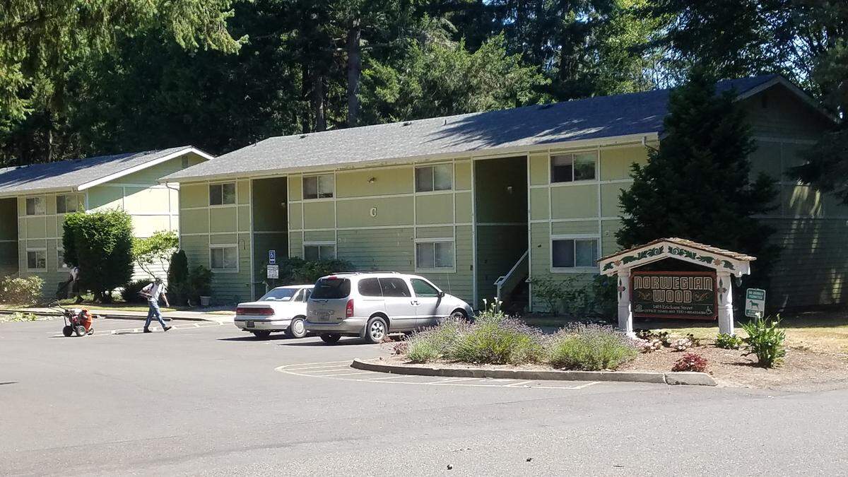 The Norwegian Wood Senior Apartment complex, in Gig Harbor, is one of three government subsidized low-income apartments in the city.