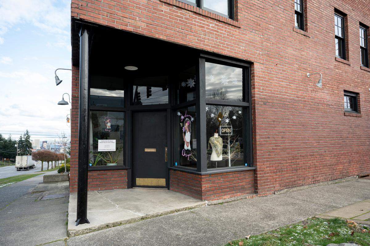 Jadawoo Designs, is a new local yarn shop that opened in the fall, and offers handmade and hand-dyed PNW yarn, on Friday, Jan. 12, 2024, in Tacoma, Washington.