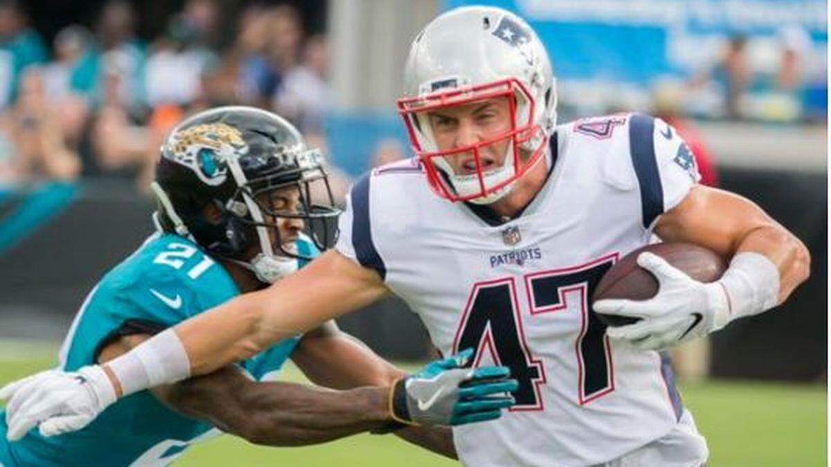 The Seahawks traded a seventh-round draft choice in 2020 to New England for tight end Jacob Hollister. The former Wyoming receiver caught eight passes in two seasons and through injuries with the Patriots. He signed with them as a rookie free agent in 2017.