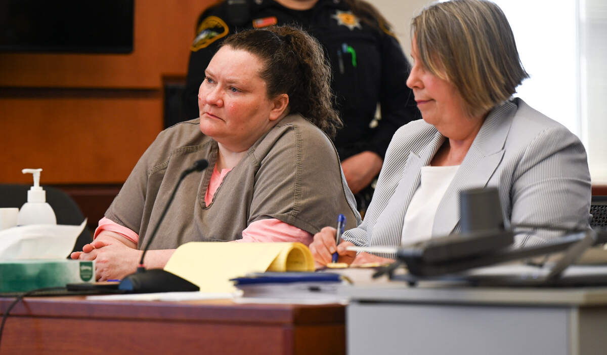 Sarah Ramey, 45, is sentenced on first-degree murder, 13 counts of arson, two counts of attempted first-degree arson, two counts of first-degree identity theft, second degree identity theft, second degree burglary, residential burglary , and theft of a motor vehicle for a series of fires she set in December 2021 and January 2022, in Pierce County Superior Court, on Tuesday, July 23, 2024, in Tacoma, WA.