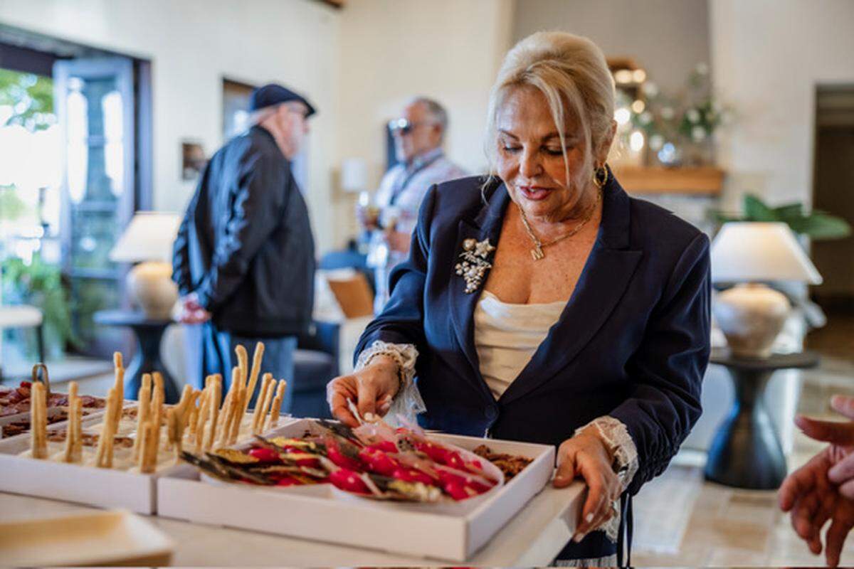 Mandy Minovi at an event for the Gig Harbor Film Festival where Harbor Bites and Boards provided catering, Sept. 26, 2025.