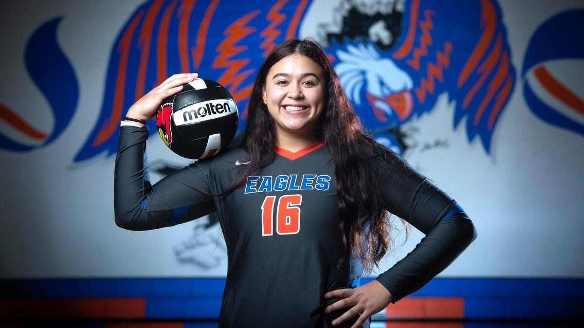 Graham-Kapwosin junior outside hitter Hailey Brockway is The News Tribune’s 2021 All-Area Volleyball Player of the Year. She is shown at Graham-Kapowsin High School in Graham, Washington, on Wednesday, Dec. 8, 2021.