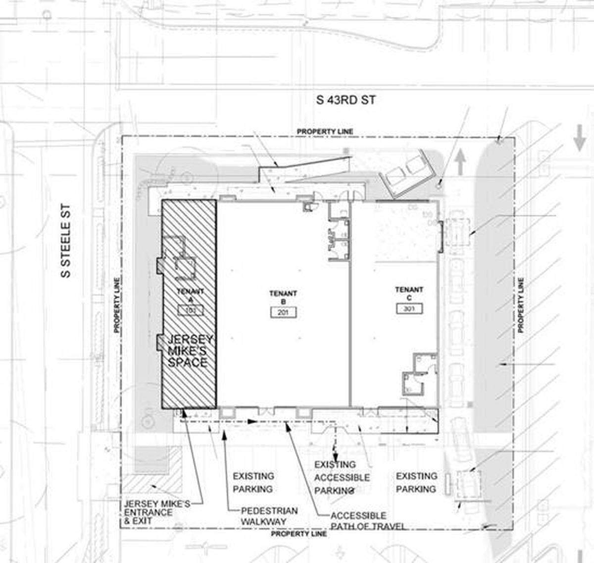 Plans on file with the city of Tacoma show the three sites at the former Pier 1 store location next to the Tacoma Mall. Tenant C is the new Chipotlane.