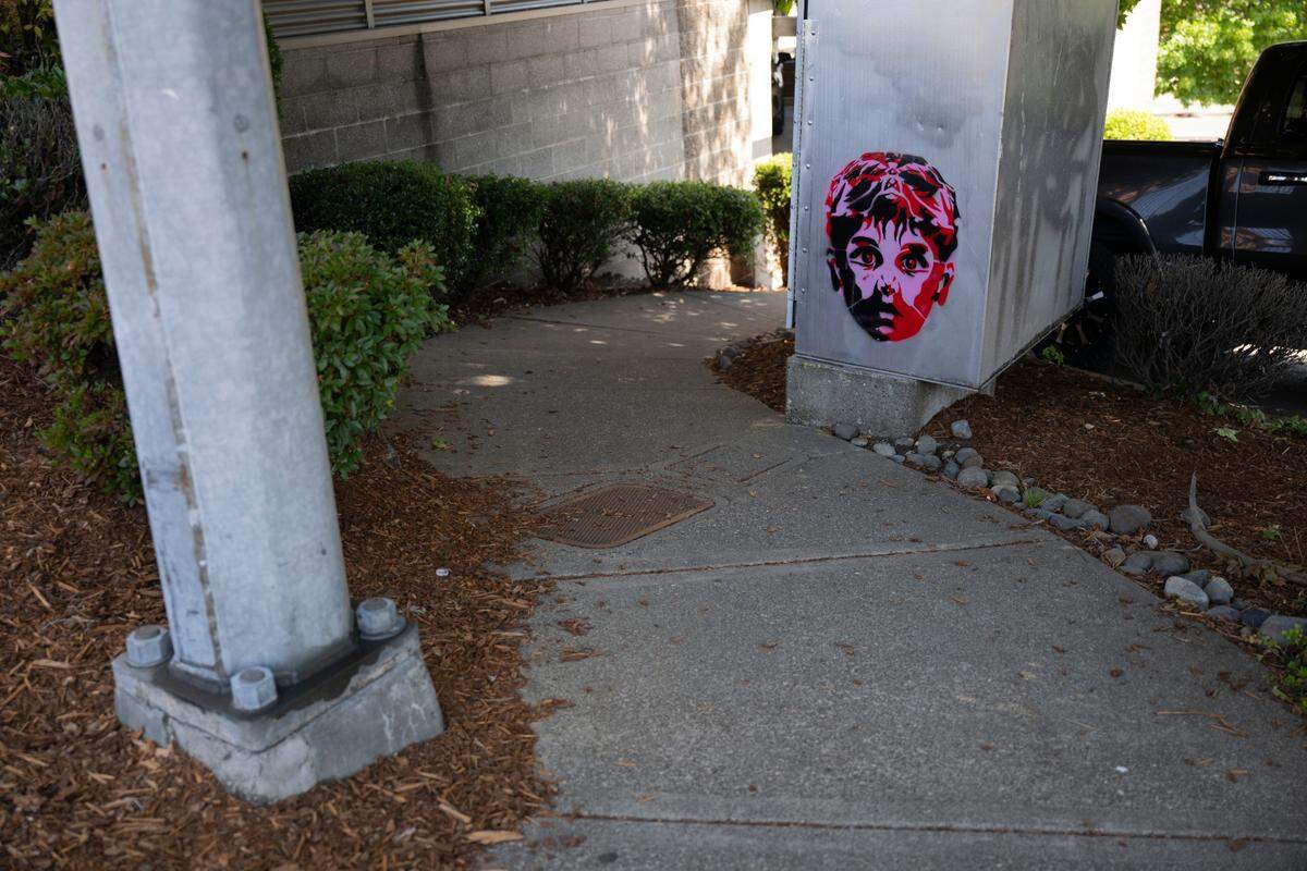 The now iconic Deaf Boy can be seen all over Tacoma. Shown on Wednesday, July 23, 2025, in Tacoma.