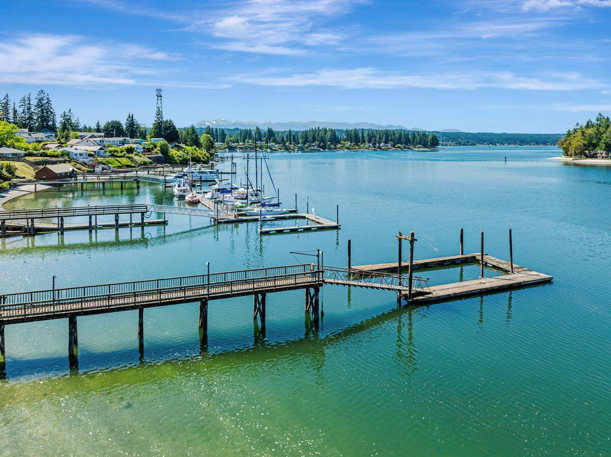 The dock at 1954 Grandview Blvd. The home is on sale for $1.1 million.