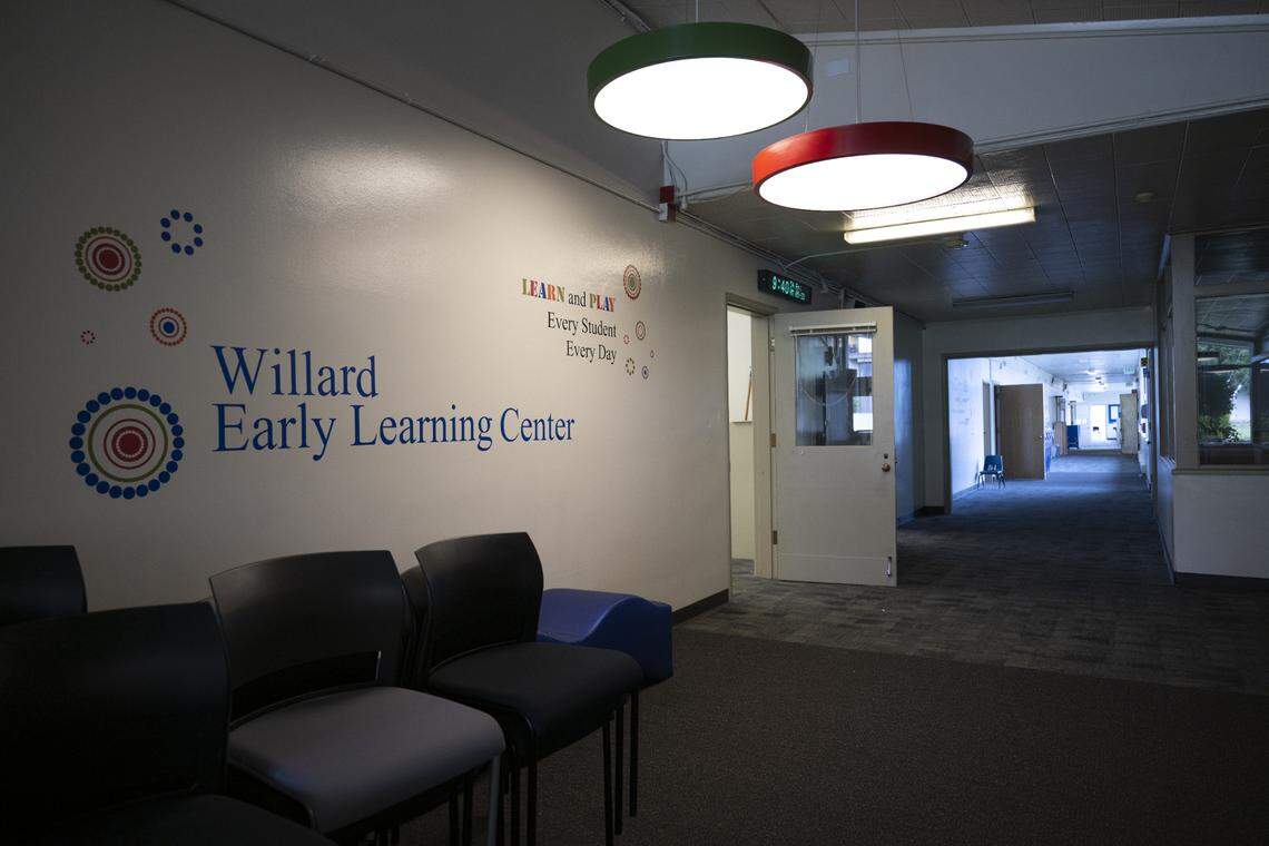 The Pierce County Labor Community Services Agency, recently acquired the Willard School to turn it into a childcare and workforce hub, Friday, May 23, 2025, in Tacoma.