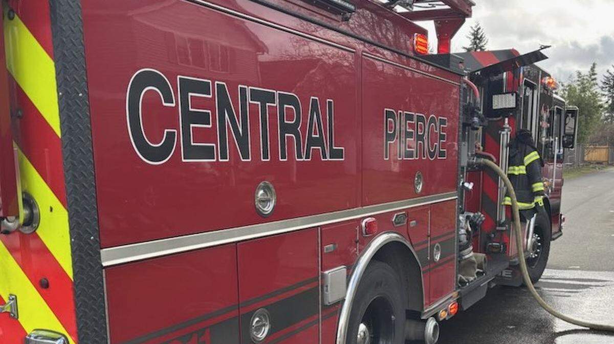 Central Pierce Fire & Rescue responded to a tent fire in the Midland area on Wednesday, Feb. 24, 2026 and found one person dead.