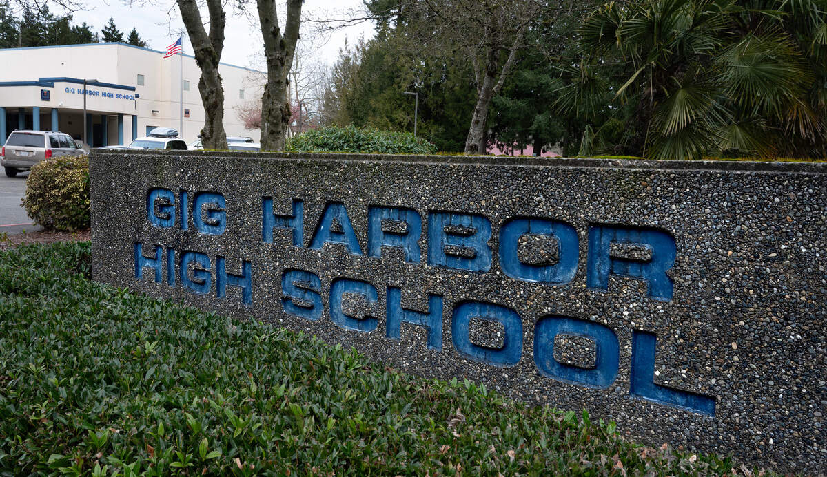 Gig Harbor High School in Gig Harbor, Washington, on Wednesday, Feb. 14, 2024.