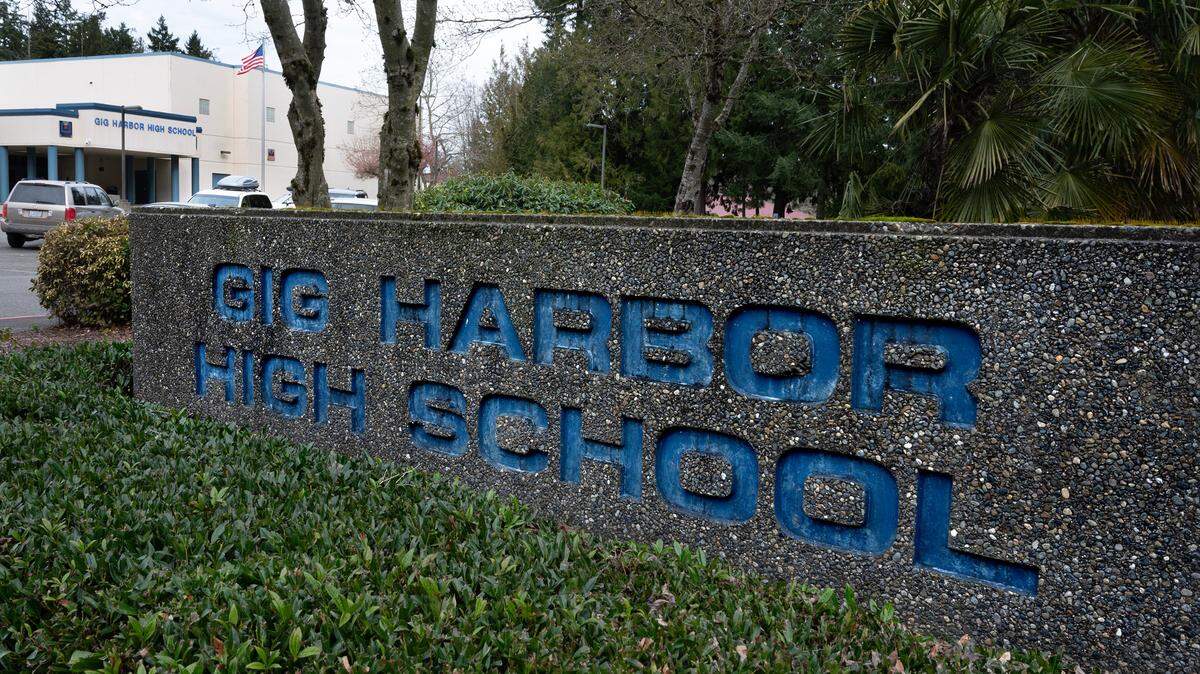 Gig Harbor High School in Gig Harbor on Wednesday, Feb. 14, 2024.