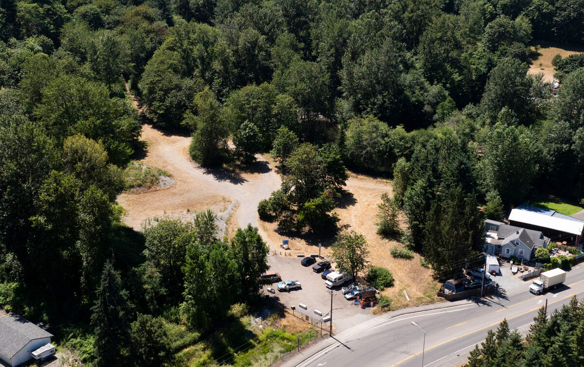 Swan Creek Trail lot on Pioneer Way on Tuesday, July 15, 2025, in Tacoma,. The lot will be closed starting July 21.