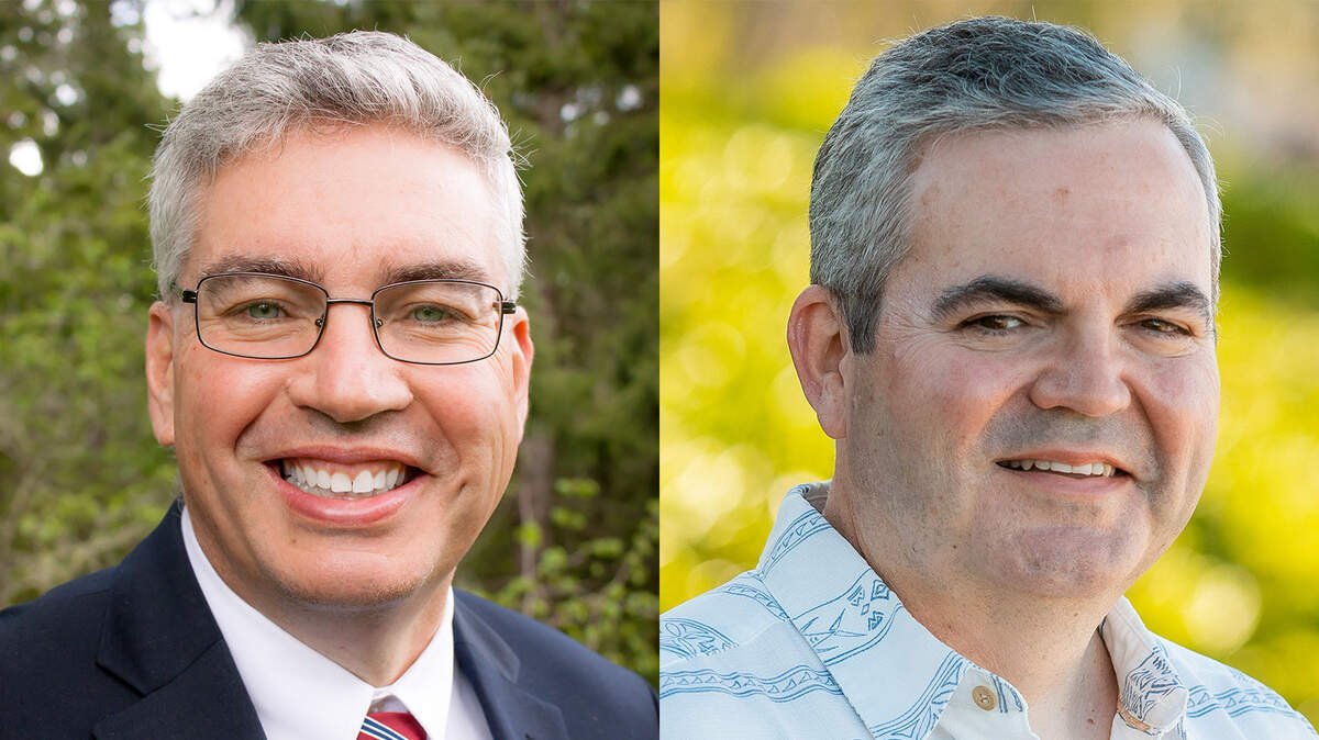 Candidates Marcello Mancini, left, and David Berg.