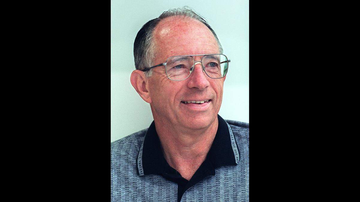 Gordy Pfeifer of Fircrest, photographed in 1997, will be inducted into the U.S. Handball Association Hall of Fame in October 2023. (Bruce Kellman/The News Tribune)