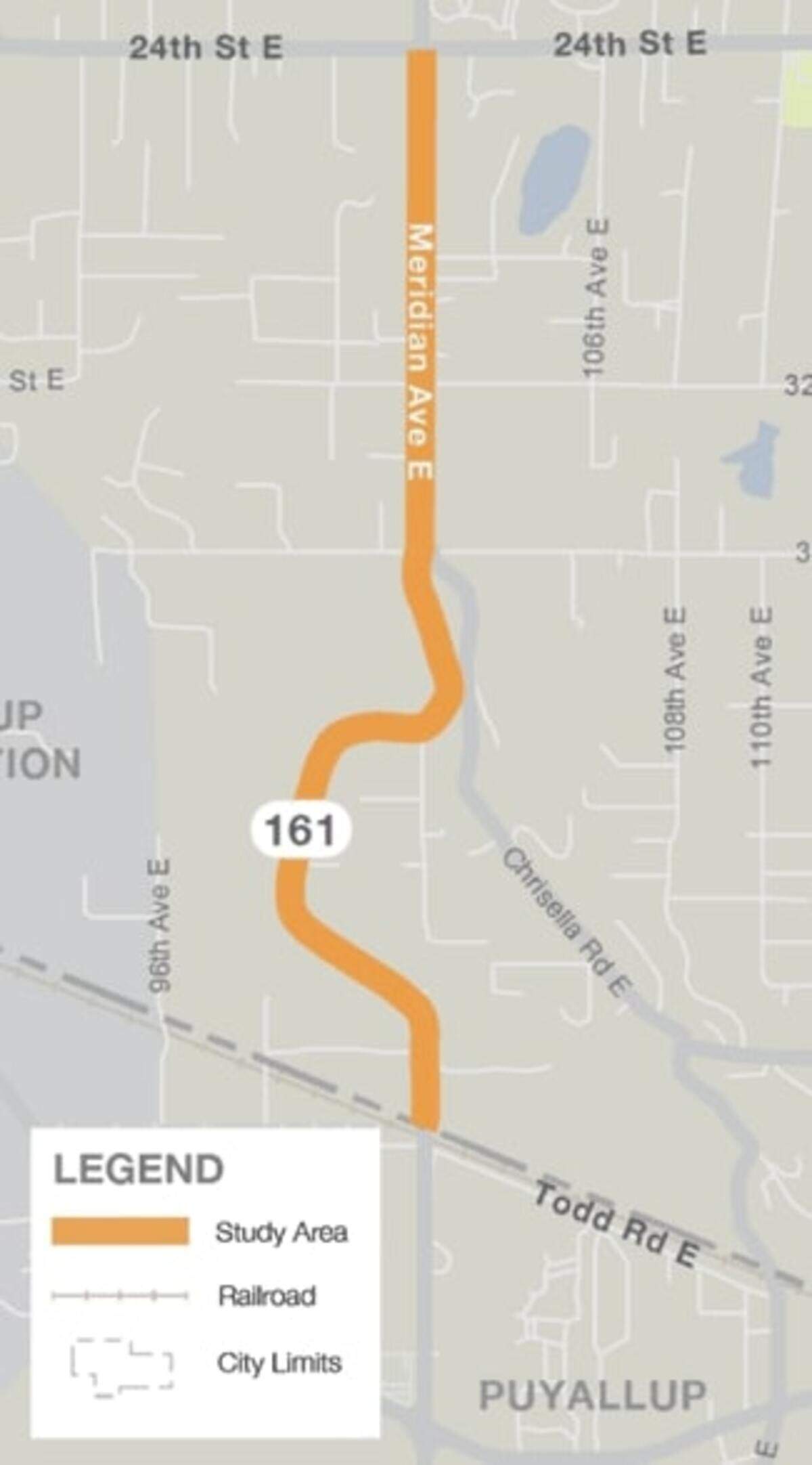 The city of Edgewood’s Meridian Corridor Study examines and outlines recommendations for Meridian Avenue East from 24th Street East to the southern City limits at the Union Pacific Railroad crossing.