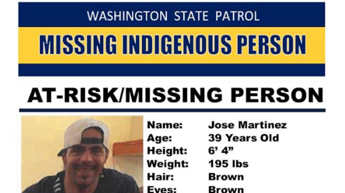 Jose Martinez, 39, was reported missing by the Washington State Patrol Wednesday, Sept. 24, 2025. He was last seen Sept. 15 at Allenmore Hospital in Tacoma.