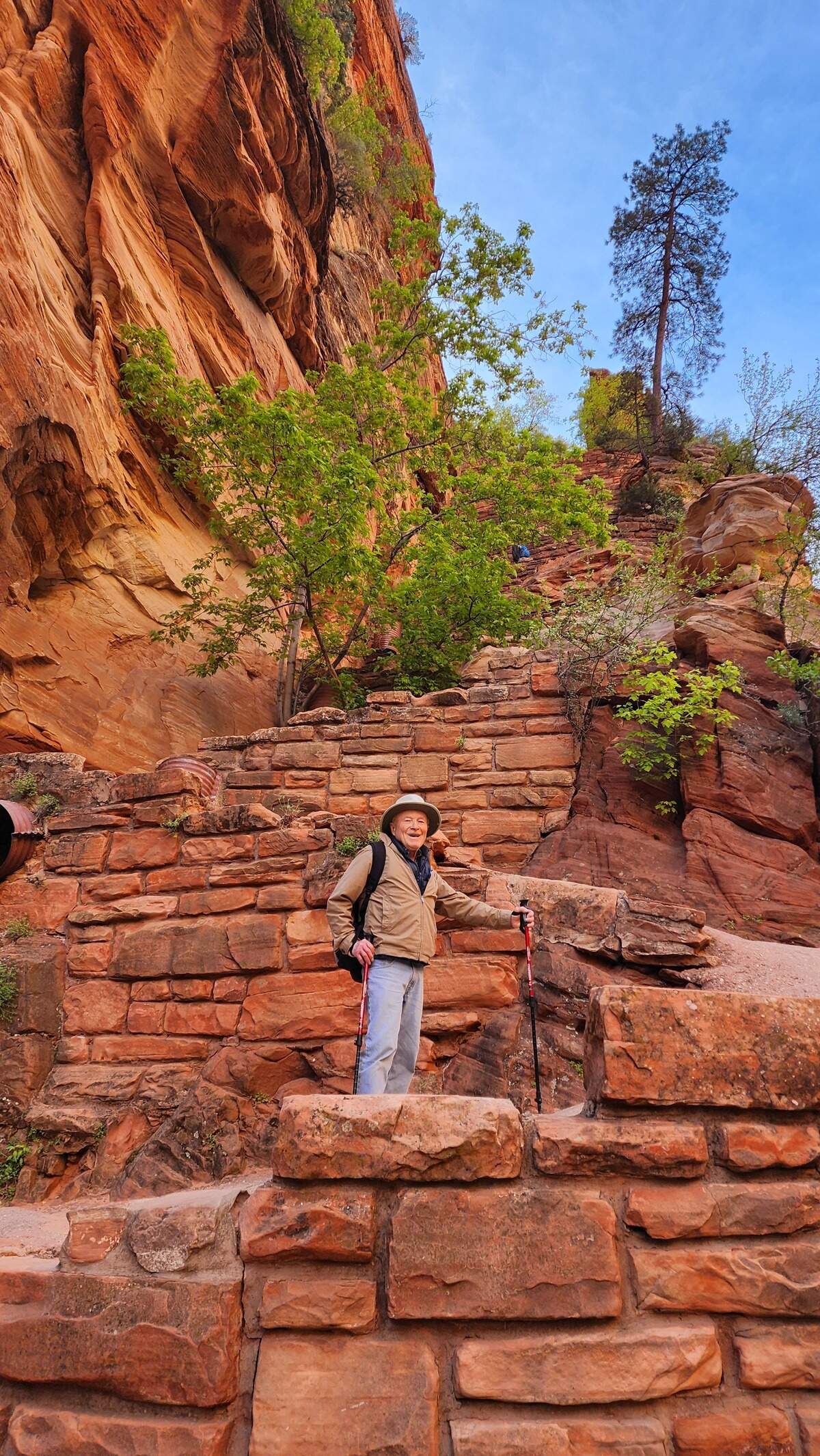 David Pine, a Gig Harbor resident, first ascended Angels Landing in Zion National Park at the age of 89 in 2024.