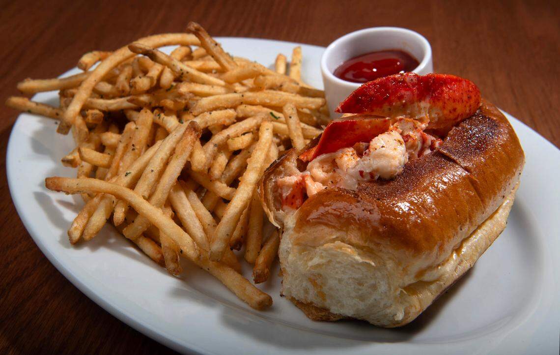 The Connecticut lobster roll (or a chilled Maine-style version) and herbed shoestring fries are available exclusively at lunch.