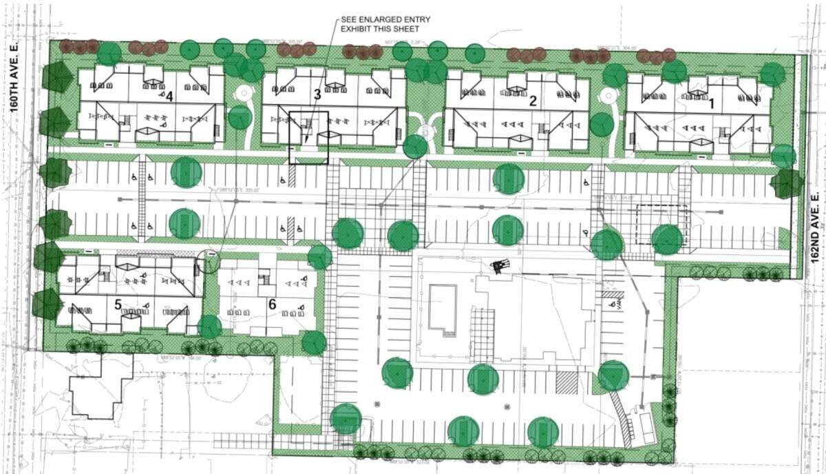 The west site will have six multi-family buildings. It will also have a recreation center with a pool. There will be on-site parking, landscaping and open areas available. Out of the 102 units, 51 will have two beds while the other half will have one.