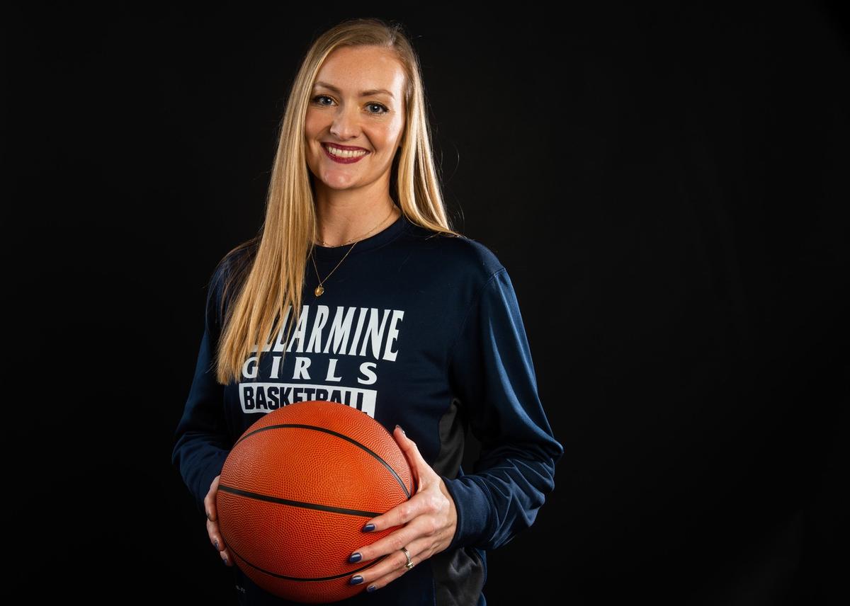 Bellarmine head coach Kim West photographed at the Tacoma News Tribune in Tacoma, Wash., on Sunday, March 3, 2019.