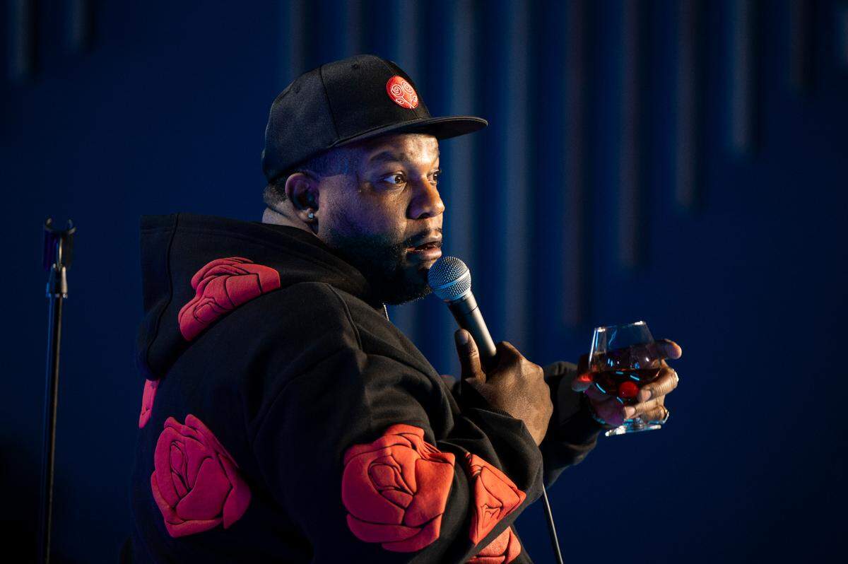Nate Jackson performs a crowd work joint at his Super Funny Comedy Club, on Tuesday, Dec. 10, 2024, in Tacoma, Wash.