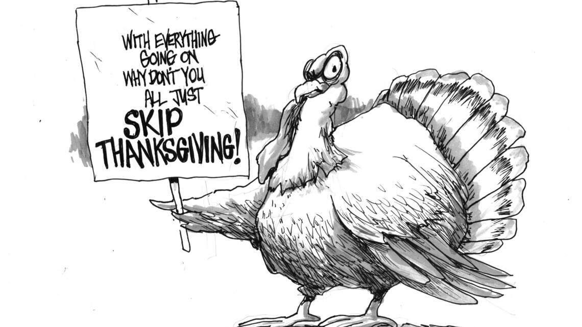 Don Snowden’s cartoon for Thanksgiving