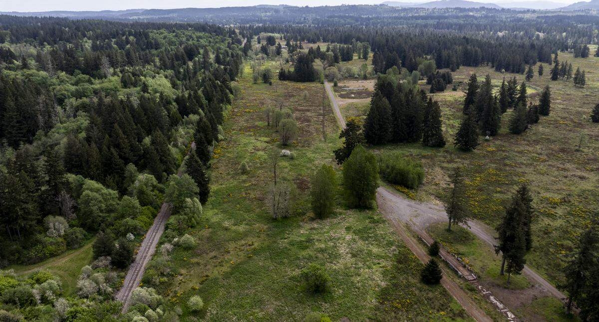 A Maytown-area property owned by the Port of Tacoma, on Thursday, May 7, 2026. 