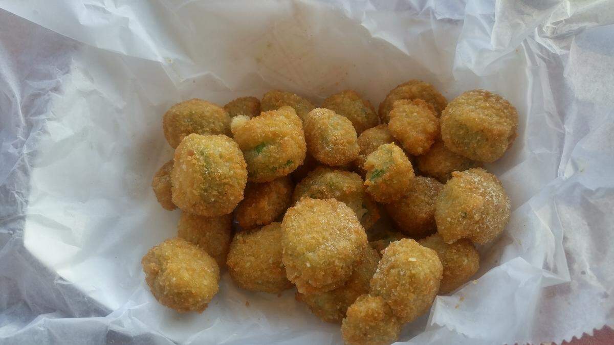 Fried okra from JJ Fish and Chicken in Lakewood.