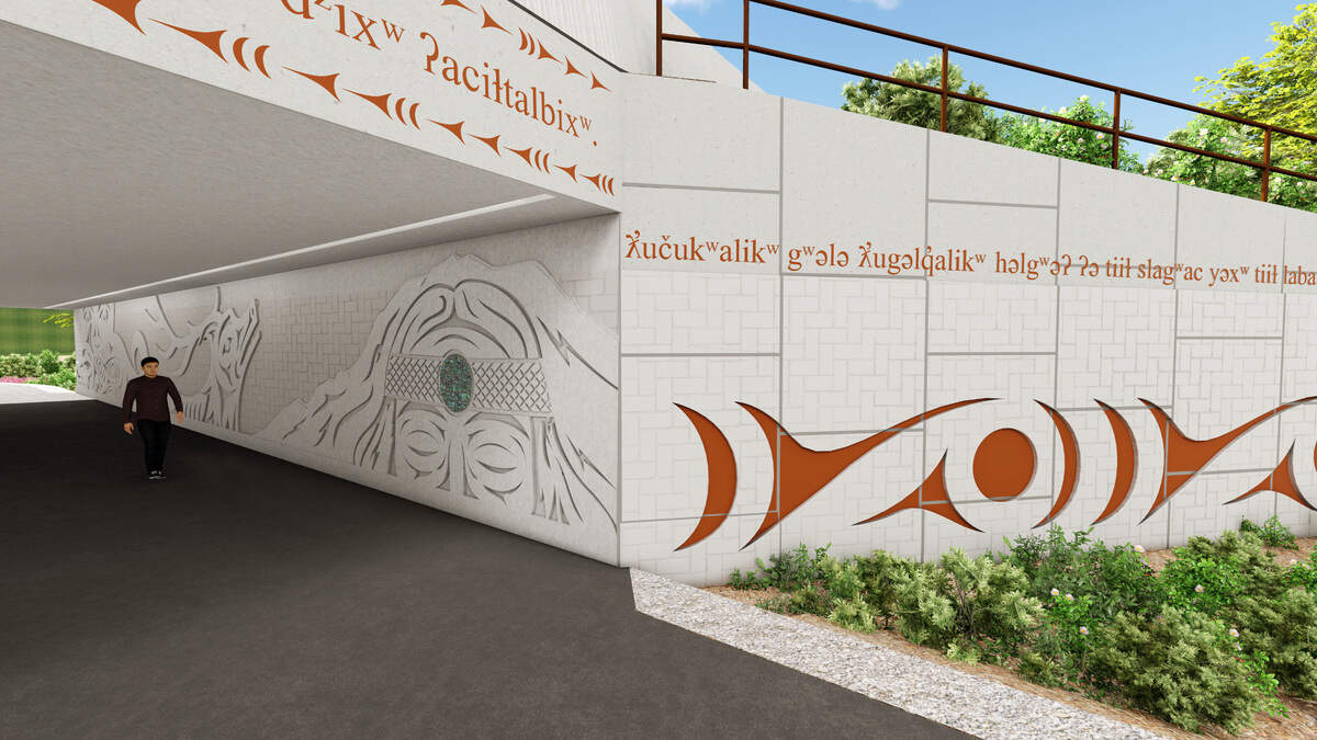 A rendering of the planned 12-mile-long spuyaləpabš Trail between Tacoma, Puyallup and Fife.
