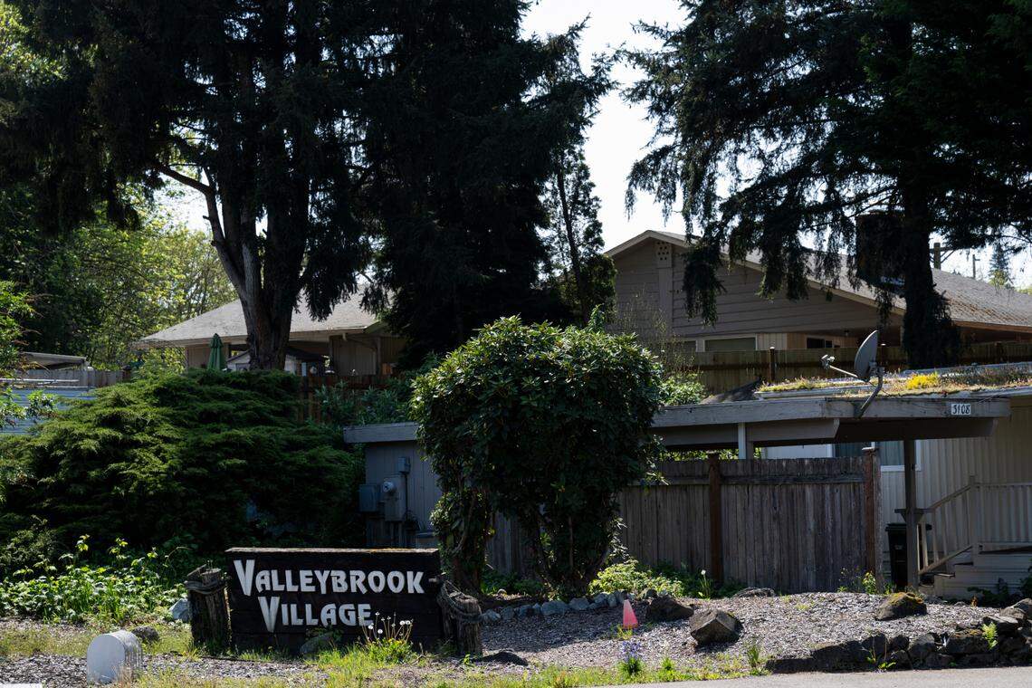 Valley Brook Village mobile home park, on Wednesday, April 23, 2025, in Tacoma, Wash.